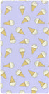 Jynexis Ice Cream Purple Pattern Baby Crib Sheets, Cotton Fitted Crib Sheet, Soft