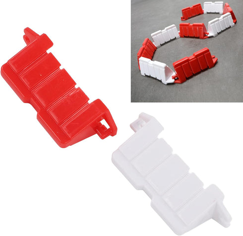 Oumefar RC Drifting Race Track Barrier - 120PCS Roadblocks for Remote Control Car DIY Racing Track