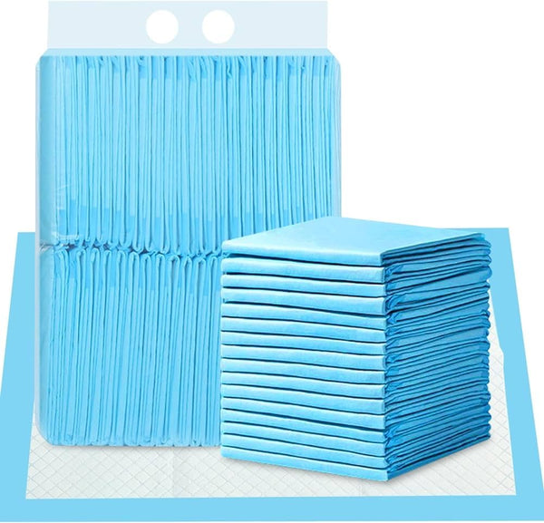 100 Pcs Disposable Changing Pads, Super Absorbent Portable Diaper Change Pads for Baby, Soft Leak-Proof Underpads