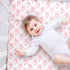 Jola's House 4 Pack Baby Girl Crib Sheets Fitted Pink Crib Sheet Portable Mattress Cover or Toddler Bed Sheets