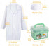 3 4 5 30-Piece Liberry Doctor Kit for Toddlers Years Old, Kid Doctor Toy with Stethoscope, Costume, Green Medical