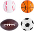 Super Z Outlet Mini Foam Sports Balls, 24 Pack for Kids & Adults, Mini Baseball, Football, Basketball