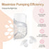 6PCS, 21mm 24mm, Flange Inserts for Flange/Shield of Most Pumps,Flange Sizing Kit Silicone Flange Insert