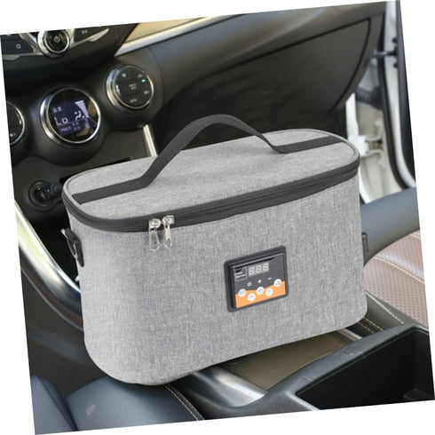 Happyyami Electric Bottle Warmer Tote Bag Portable Bento Heating Bag for Car Real Temperature Display for Travel
