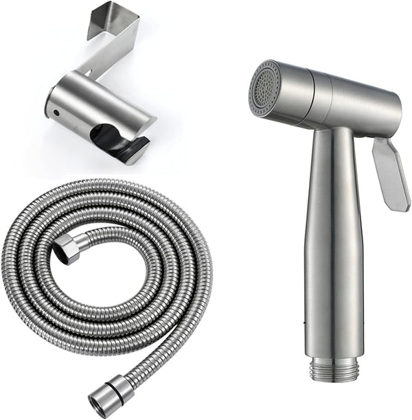 WIMPBLADB HandheldSprayer 2 Function Cloth Diaper Sprayer Brushed Stainless SteelSprayer for Toilet, with