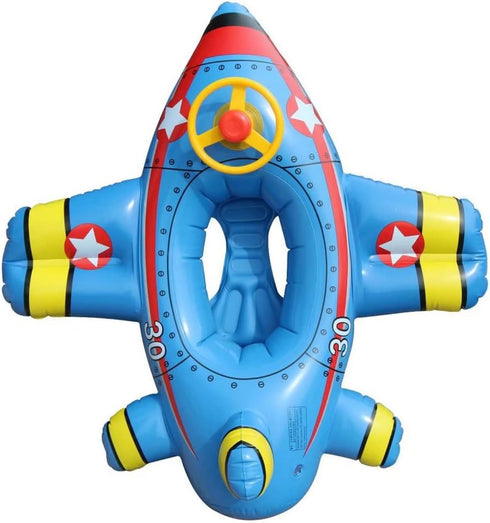Swimming Swimming Airplane Baby Float Inflatable Pool Floaties Toys Outdoor Ring Seat Boat for Kids Infant Toddler Baby