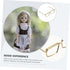 10 Pcs Classic Round Glasses Frame for Dolls, Steel Golden Metal Doll Toy Accessories