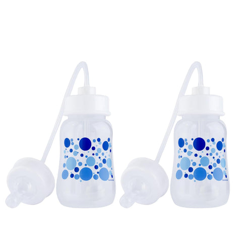Hands-Free Baby Bottle - Anti-Colic Nursing System 4 oz Baby Bottle with Fast Flow Nipple/Teat