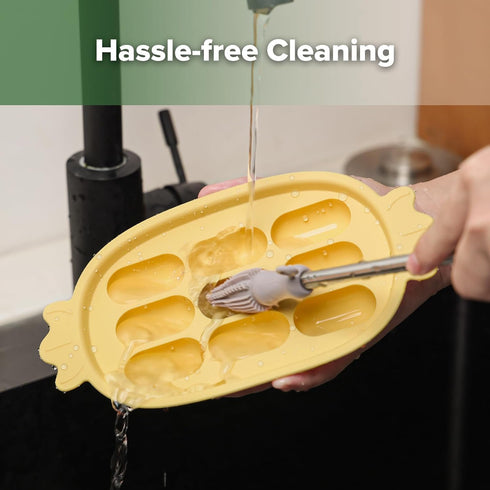 Haakaa Baby Popsicle Mold, BPA Free Silicone Baby Food Maker & Breastmilk Teething Freezer Tray