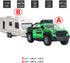 Metanyl 2 1 Playset 1/36 Pickup Truck Trailer Towing Toy Camper in RV Motorhome Toys for Boys Diecast Model Car Metal