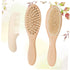 Set Abaodam Newborn Grooming Kit Wooden Comb Brush Bath Accessories Wool Brush Scalp Massage Tools Hair Use