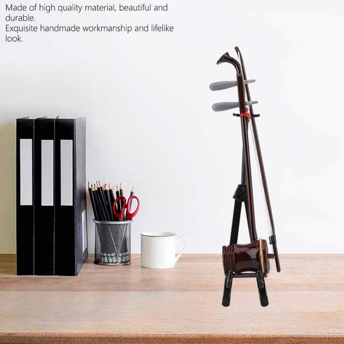 Miniature Wooden Model Musical Instrument, Dollhouse Ornaments for Christmas and Birthday Gifts (15cm)
