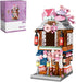 Japanese Street View Kimono Shop Building Kits, 418 PCS Modular House Mini DIY Model Set for Adults