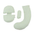 Pongnas U Shaped Maternity Support Pillow with Detachable Cushion & Zipper Cover for Neck and BackSoft Green Pregnancy