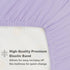 Everyday Kids 2-Pack Fitted Crib Sheets, 100% Soft Microfiber Baby Sheet, White and Lavender Nursery Sheets