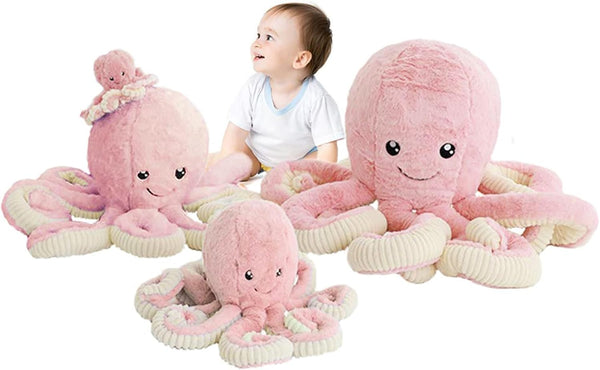 DENTRUN Octopus Stuffed Animals, Giant Plush Doll Play Toys for Kids Adults, 7/16/24/32 Inches, 5 Colors