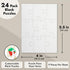 Bright Creations 24 Sheets Blank Puzzles for DIY, 5.5 x 4 Inch Jigsaw Puzzle Pieces, Bulk Arts and Crafts Projects