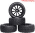Outer Diameter 2.99inch(76mm) 1/10 On Road Touring Car Wheels and Tires 12mm Hex for Traxxas 4Tec 2.0 Latrax Teton Redcat EPX Drift Car HSP Flying Fish 94123