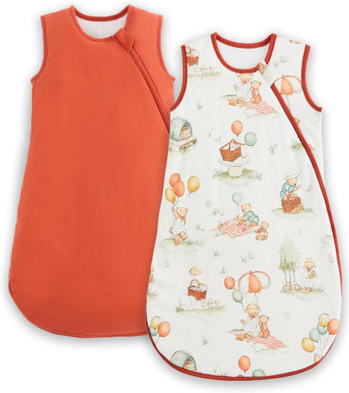 JiAmy Baby Sleep Sack Wearable Blanket, Cotton Baby Sleeping Bag with J-Shaped