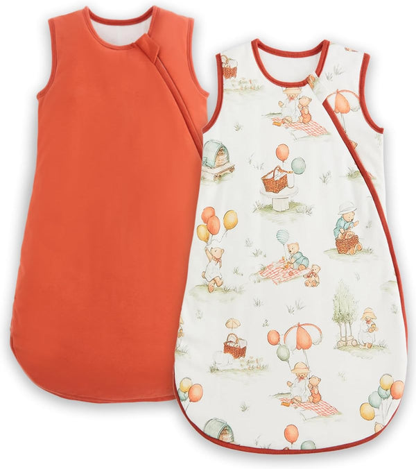 JiAmy Baby Sleep Sack Wearable Blanket, Cotton Baby Sleeping Bag with J-Shaped