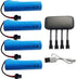 VBILUM 3.7V 1200mAh Li-ion Battery SM-2P Plug and 4-in-1 USB Charger for RC