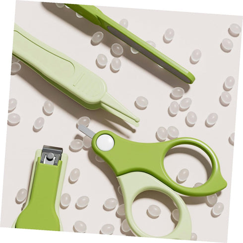 Trimmer Set Nail Kit with Nail Clippers and for Newborns Grooming Portable Travel Healthcare in Green