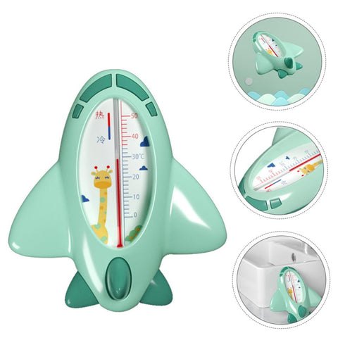 MUELODSIC Bath Thermometer Cartoon Plane Shape Floating Water Temperature Monitor for Safe and Healthy Baths Quick