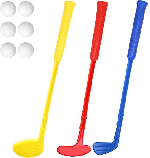 Plastic Mini Golf Clubs for Toddlers,Kids Golf Clubs Set,Outdoor/Indoor Golf Toys Christmas