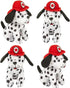 HAPPY DEALS ~ Plush Dalmation Firefighter Dogs with Fire Hat | 12 Pc | 7