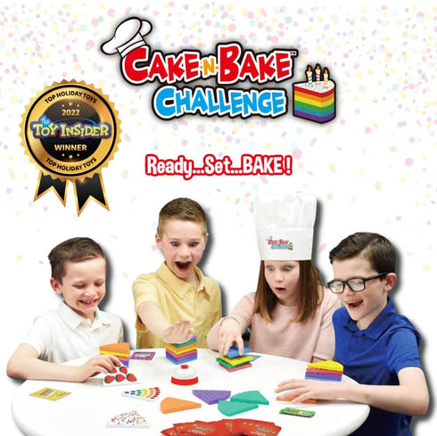 The Eggmazing Egg Decorator Cake-N-Bake Challenge - Kids' Board Game for Age 4 & Up (2-6 Players)