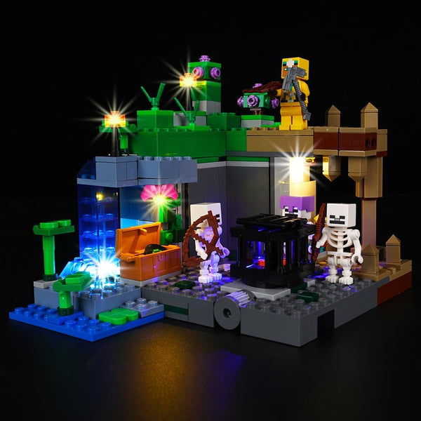 Kyglaring LED Lighting Kit for Lego Minecraft The Skeleton Dungeon 21189 Building Set (No Model Included)