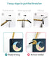 Funplus Baby Sleeping Sign for Front Door - Do Not Knock or Ring - 10 x5 PVC Plastic Hanging Sign