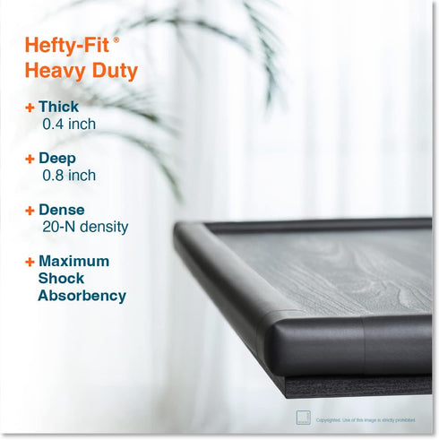 Roving Cove HeftyFit Corner Protector for Baby, 16 Large Corners, Heavy-Duty Soft Rubber Foam Furniture Corner Bumper