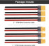 3 Pairs XT60 Connector Male Female Plug with Sheath Housing, 100mm 12AWG Silicon Wire for Lipo Battery RC Planes Cars