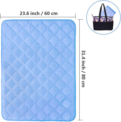 23'' 31'' (Pack 1) Topwon Quilted Changing Pad Waterproof, Crib Mattress Pad Liner,Comfy and Soft Foldable Mattresses x