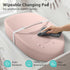 YENING Waterproof Leather Baby Changing Pad - Pink Dresser Mat