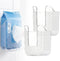 JREEPEE 2 Pcs Acrylic Bathroom Wipes Holder, No Punching Wall Mounted Flushable Wipes