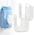JREEPEE 2 Pcs Acrylic Bathroom Wipes Holder, No Punching Wall Mounted Flushable Wipes