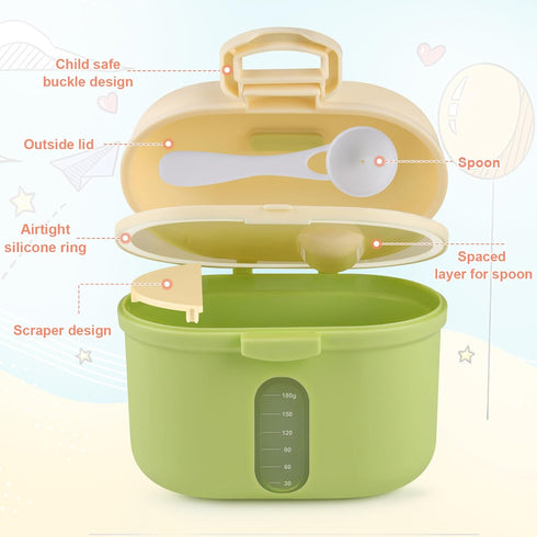 Accmor 8.5oz/240g Baby Formula Dispense On The Go, Portable Milk Powder Formula Dispenser with Scoop,Formula Containers