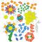 Constructive Playthings Translucent Pattern Blocks, STEM Toys, Light Table Manipulatives, Set of 147 Blocks