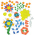 Constructive Playthings Translucent Pattern Blocks, STEM Toys, Light Table Manipulatives, Set of 147 Blocks