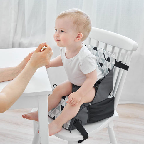 PandaEar Travel Booster Seat| Portable High Chair for Dining Table| Compact Lightweight Travel Seat with Adjustable