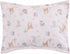 CribMATE Set -3 Set-Comforter/Fitted Pink Embroidery Deer Nursery Crib Bedding for Girl Pieces Baby Girl Forest Animal