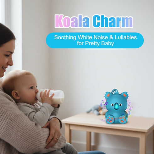 Baby White Noise Machine with Bluetooth Speaker & Timer | Portable Infant Sleep Aid, Sleeping Music Soothing Sounds