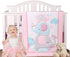 Luxanna Crib Bedding Set 3 Pieces Baby Nursery Bedding Sets with Baby Comforter,Crib