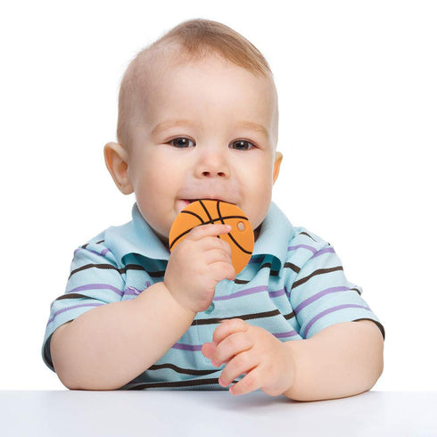 Baby Sport Teething Toys, BPA Free Food Grade Silicone Teether, Effective Pain Relief for Boys and Girls, Freezer Safe