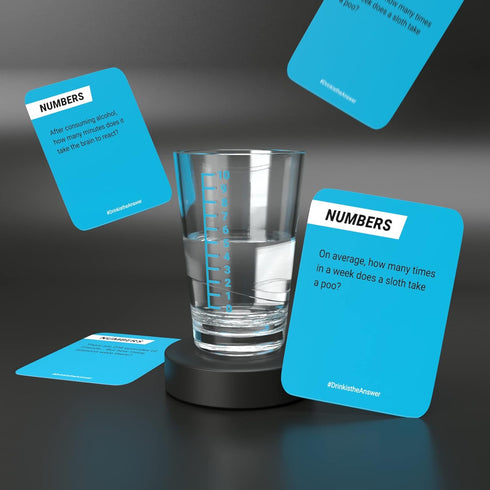 Drink is The Answer Trivia Game - Bubblegum Stuff Drinking Game for Adults, Party Game with Pour Answers