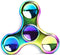 MAGTiMES Rainbow Fidget Spinner - Metal Stainless Steel Figit Hand Toy for Kids