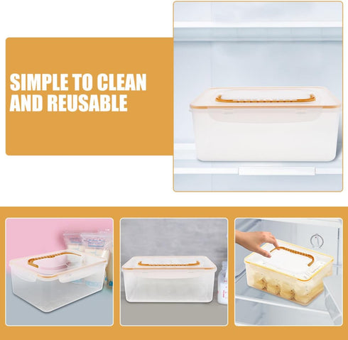 Set 2PCS SOLUSTRE Breastmilk Storage Container Freezer Organizer for Breastmilk Bags Leak-Resistant for Fridge