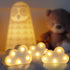 3 clothmile Pcs LED Cloud Night Light Can Be Hung On The Wall Kids Room Room Light, Suitable for Birthday Party Holiday